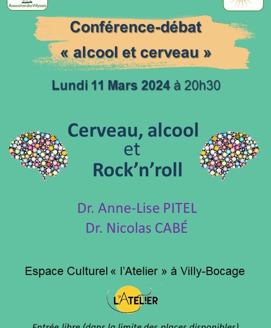 Conférence-débat: Alcool et Cerveau – Lundi 11 mars 20h30
