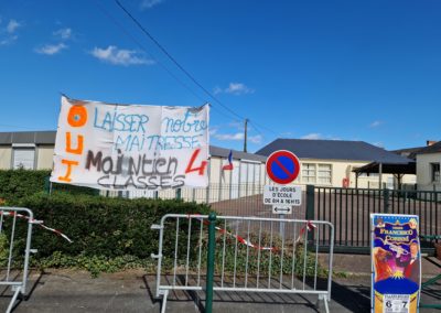 Mobilisation contre la fermeture de classe (2024)