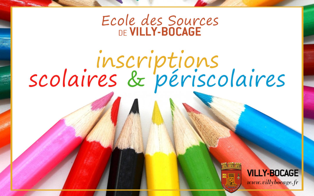 Inscriptions scolaires et périscolaires pour 2026-2027